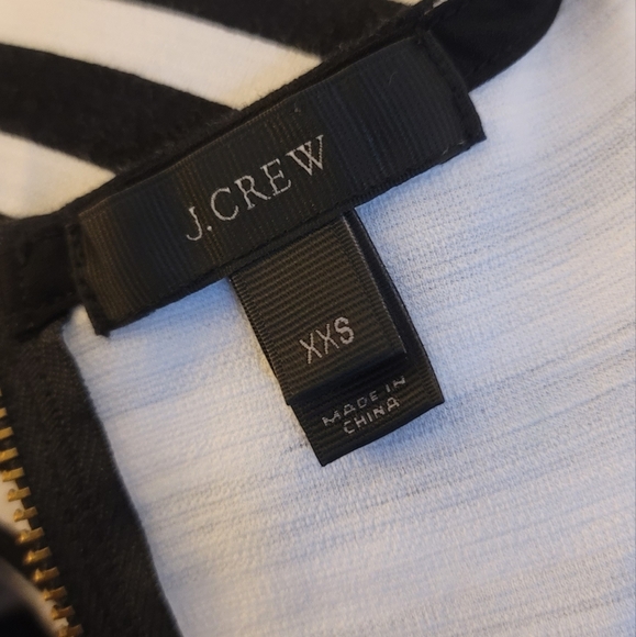 J.Crew Black & White Striped T Shirt Dress XXS - Picture 3 of 9